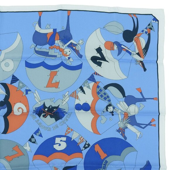 Hermes Carre 70 un Amour De Cheval Love for Horses 100% Silk Scarf - Picture 4 of 10
